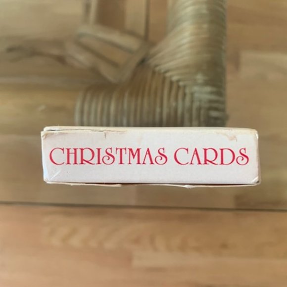 Christmas Cards Standard Poker Size Playing Card Deck Complete Vintage 1986 - Picture 5 of 7